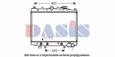 AKS DASIS 110630n -  Радиатор, охлаждение двигателя
